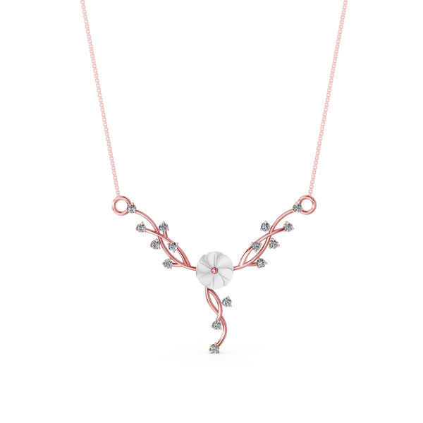 Miss Highness 925 Sterling Silver Floral Pendant Necklace for Women