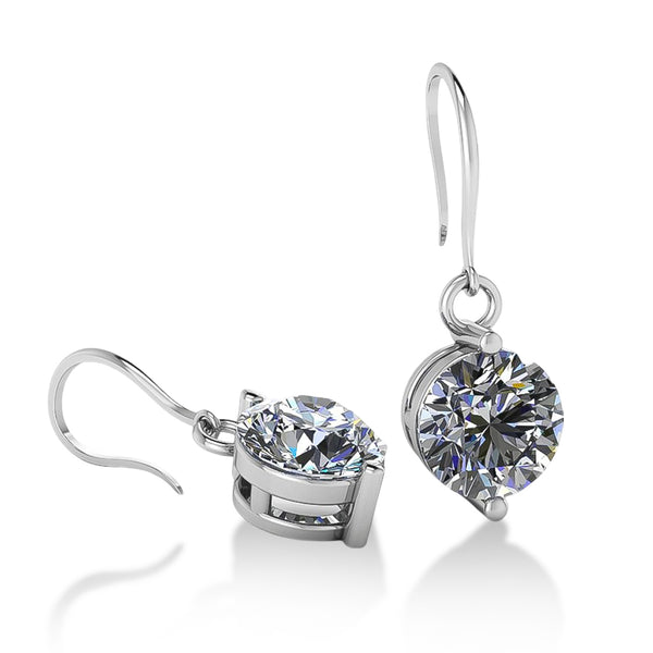 925 Sterling Silver Solitaire Drizzle Drop Earrings