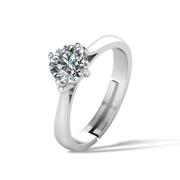 Pure 925 Silver Moissanite Ladies Special Ring