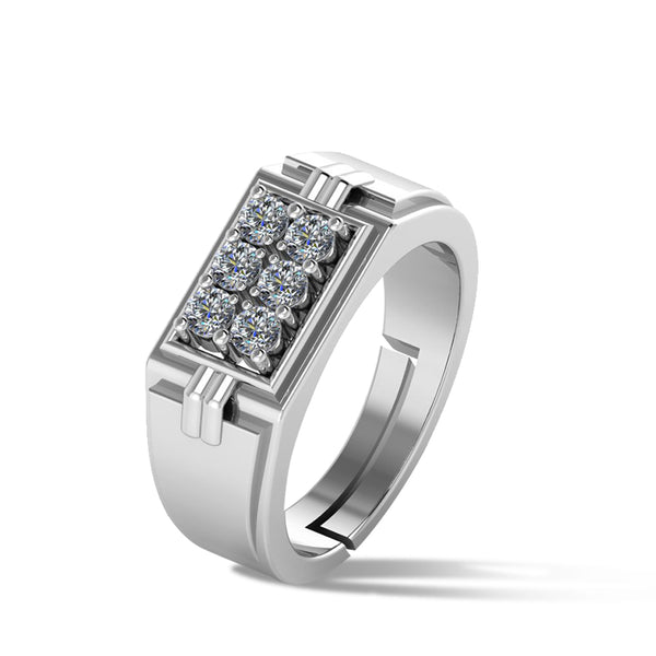 Pure 925  Silver Hiphop Special Mens Ring