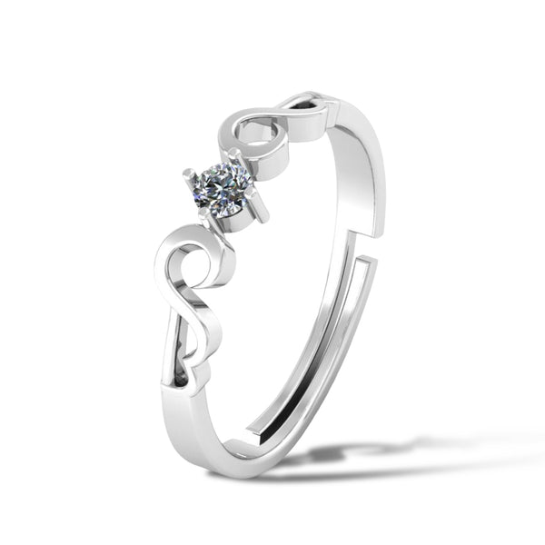 Pure 925 Silver Proposal Charming Ring for Ladies