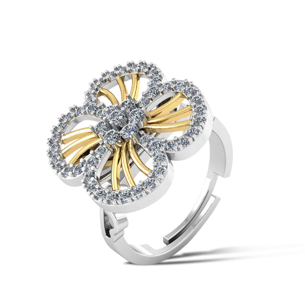 Pure 925 Silver Spinning Heart Special Ring For Ladies