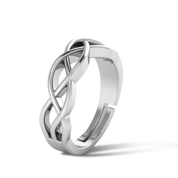 925 Pure Starling Silver Celtic Knot Ring For Mens