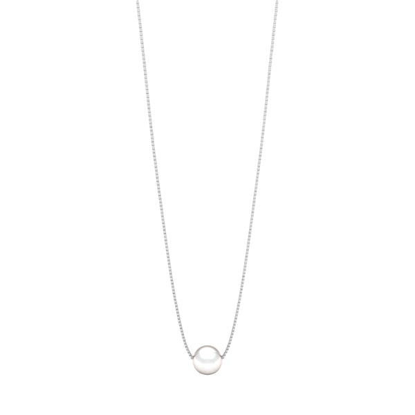Pearl Silver Pendant Necklace