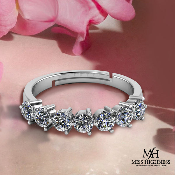 Serena Silver Eternity Band