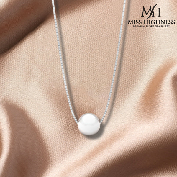 Pearl Silver Pendant Necklace