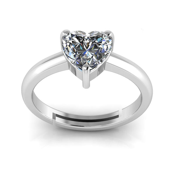 Aurelia Silver Heart Ring