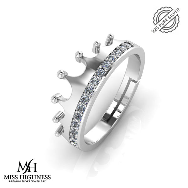 Royal Crown Silver Ring