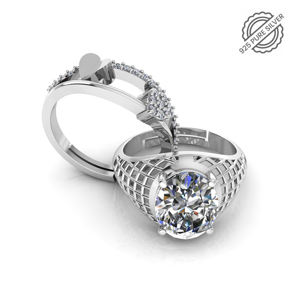Pure 925 Silver Heart Shape Glamira Jonasia Ring For Couple's