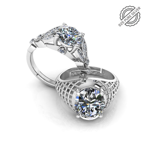 Pure 925 Silver Glamira Jonasia Engagement Ring For Couple's