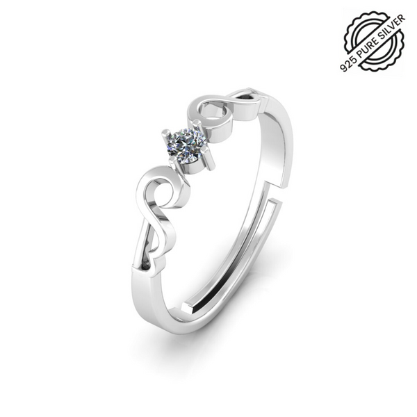 Pure 925 Silver Proposal Charming Ring for Ladies