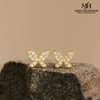 Miss Highness 925 Silver Gold Butterfly Stud Earrings for Women