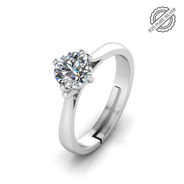 Pure 925 Silver Moissanite Ladies Special Ring