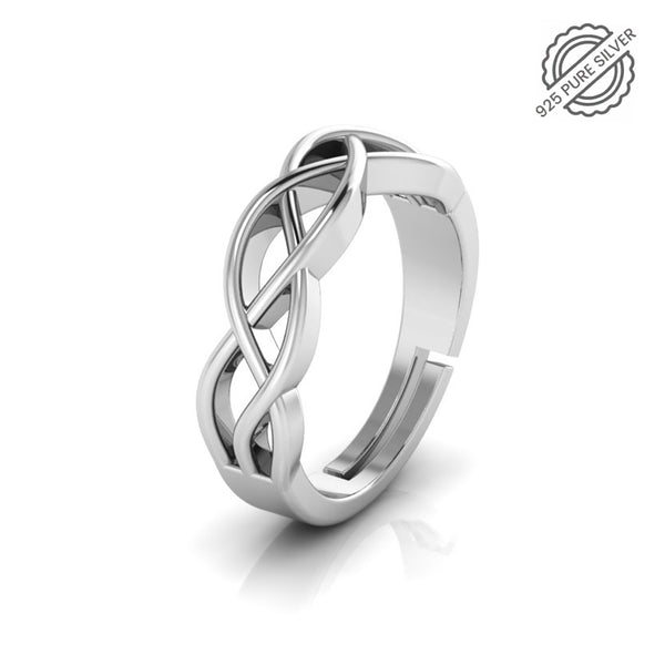 925 Pure Starling Silver Celtic Knot Ring For Mens