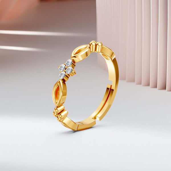 Miss Highness 24K Gold Plated Pure 925 Silver Elegant Women Ring