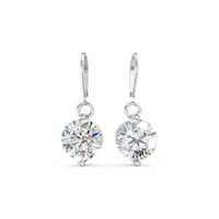 925 Sterling Silver Solitaire Drizzle Drop Earrings
