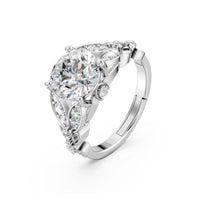 Pure 925 Sterling Silver Antique Austrian Engagement Ring for Girls & Women's