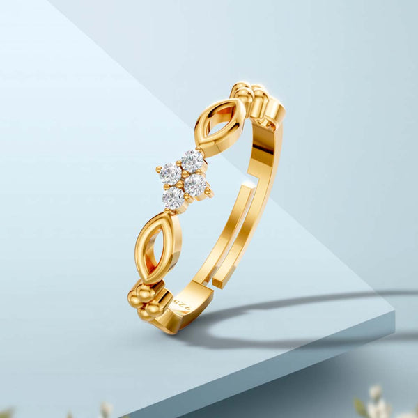 Miss Highness 24K Gold Plated Pure 925 Silver Elegant Women Ring