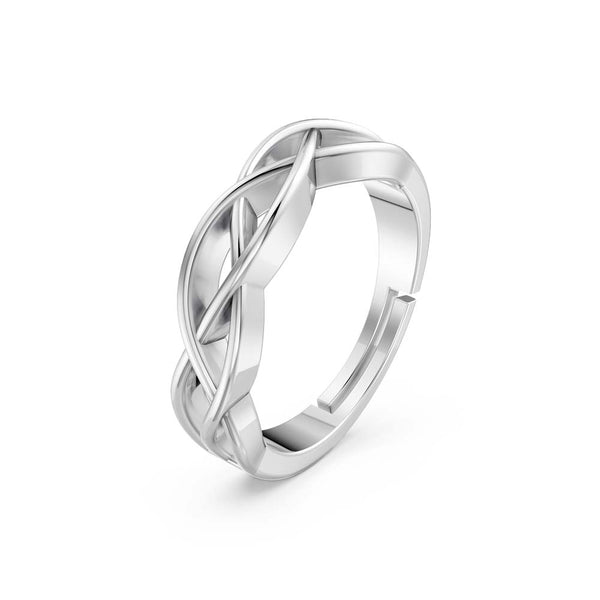 925 Pure Starling Silver Celtic Knot Ring For Mens