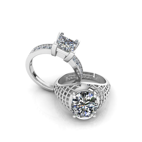 Pure 925 Silver Glamira Jonasia Princess Ring For Couple's
