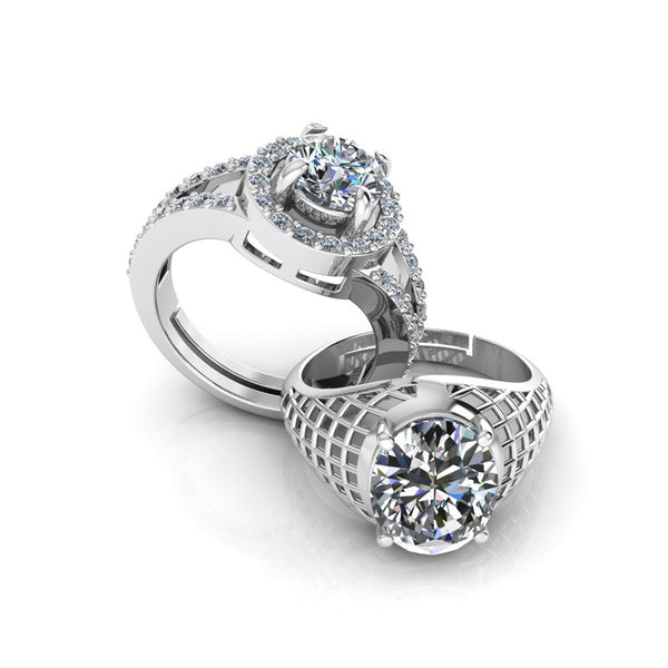 Pure 925 Silver Glamira Jonasia Bride Boom Facet Special Couple's Ring