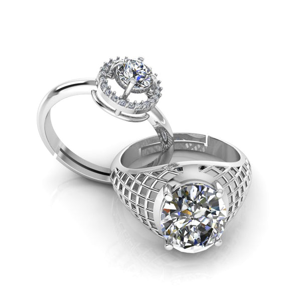 Pure 925 Silver Glamira Jonasia ARA Round Special Ring For Couple's