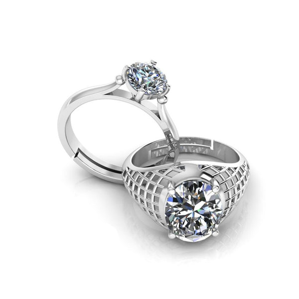 Pure 925 Silver Glamira Jonasia Moissanite Special Couple's Ring