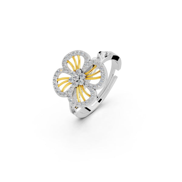 Pure 925 Silver Spinning Heart Special Ring For Ladies