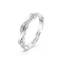 Pure 925 Silver Twisted Vine Ring for Women