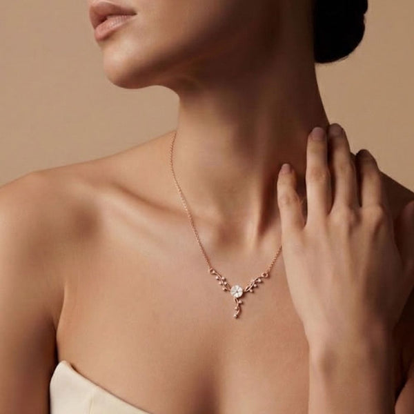 Miss Highness 925 Sterling Silver Floral Pendant Necklace for Women