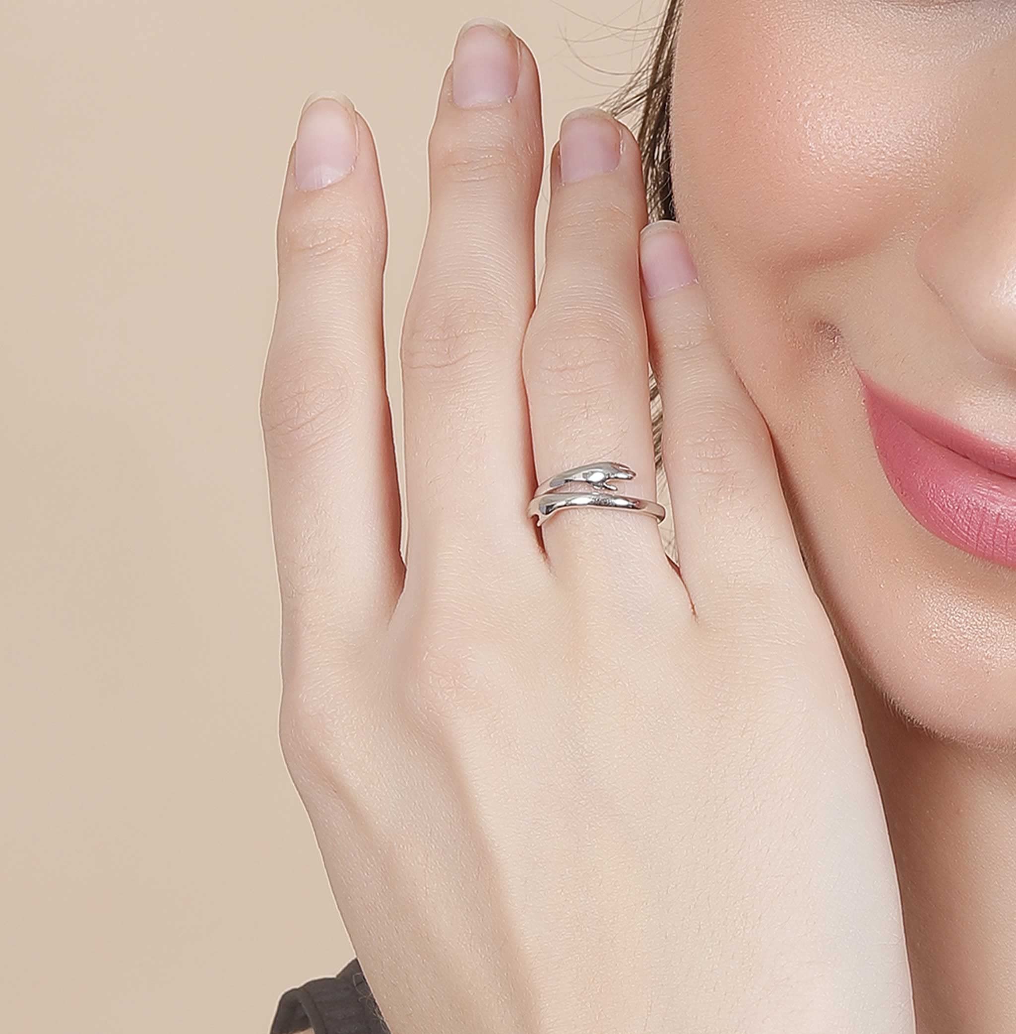 Pandora swirling shop symmetry ring