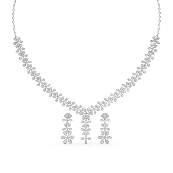 Miss Highness 925 Sterling Silver Necklace & Earring Set for Women