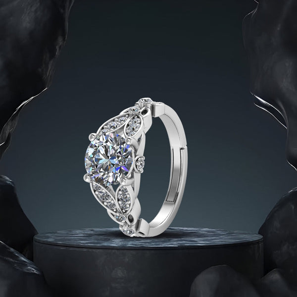 Pure 925 Sterling Silver Antique Austrian Engagement Ring for Girls