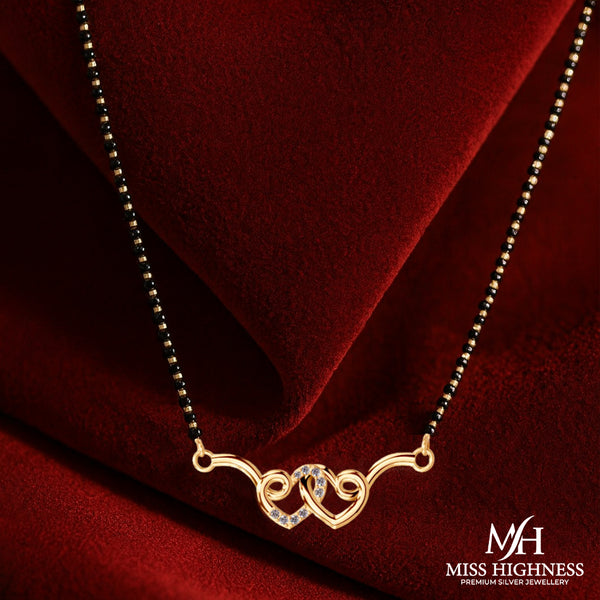 Miss Highness 925 Pure Silver & 24K Gold Plated Mangal Sutra for Women