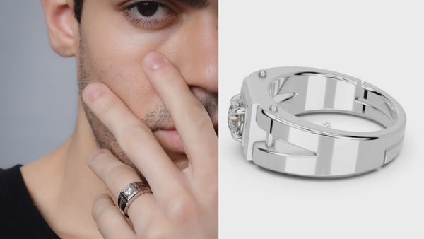 925 Pure Sterling Silver Stardom Mens Special Ring